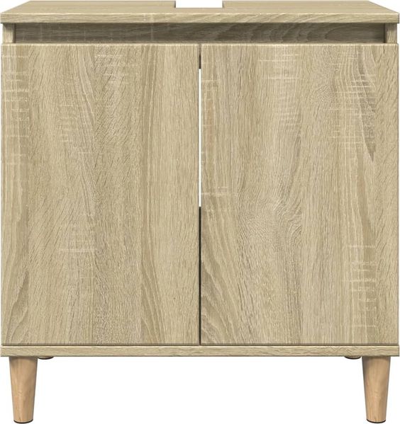 vidaXL 3-tlg. Badmöbel-Set Sonoma-Eiche Holzwerkstoff 3307670 Bild 9