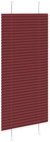 vidaXL Plissee Bordeauxrot 65x100 cm Stoffbreite 64,4 cm Polyester 4015221 Bild 4