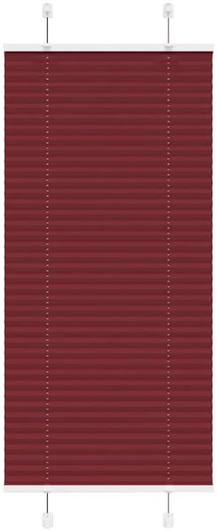 vidaXL Plissee Bordeauxrot 65x100 cm Stoffbreite 64,4 cm Polyester 4015221