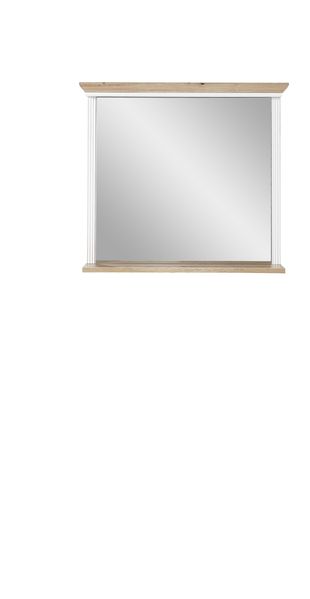 Garderobe Set JASMIN 4-tlg Paneel Spiegel Schuhkommode Landhausstil Pinie weiß Bild 6