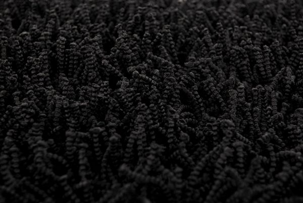 Heckett and Lane Badematte Busto Badematte 60x60 Night BLack Badematte 60x60 Night-Black Uni, Baumwollmischung, Badematte Badteppich