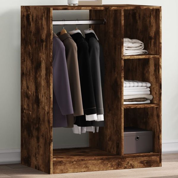 vidaXL Kleiderschrank Räuchereiche 77x48x102 cm Holzwerkstoff 840811