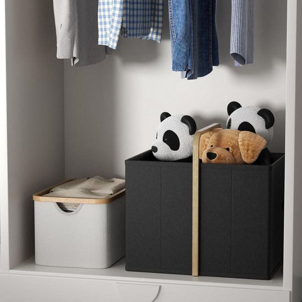 BlingBin Wäschekorb Faltbarer Wäschekorb mit Henkel, Wäschesammler Organizer (1er Set, 1 St, Produktabmessungen: 44L x 33B x 44H cm), Klappbarer Aufbewahrungskorb für Schlafzimmer & Badezimmer