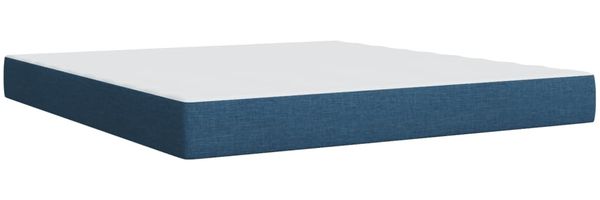 vidaXL Boxspringbett mit Matratze Blau 180x200 cm Stoff 3288287 Bild 9