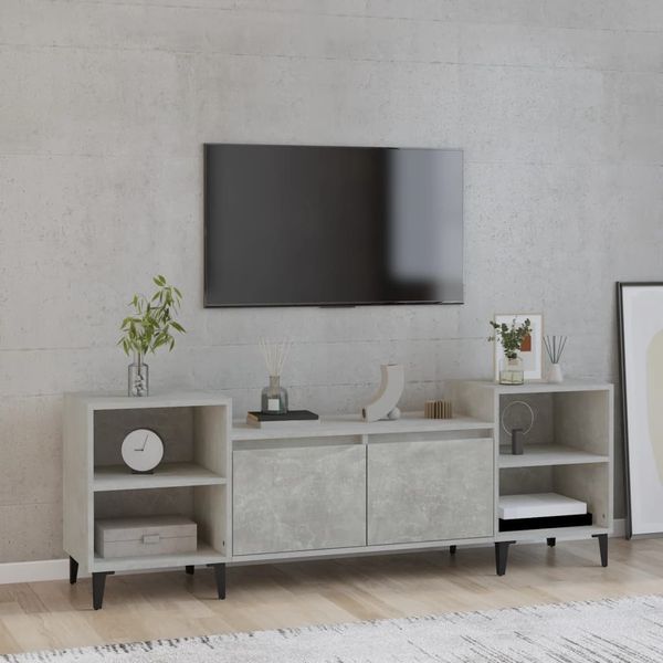 vidaXL TV-Schrank Betongrau 160 x 35 x 55 cm Holzwerkstoff [821200]