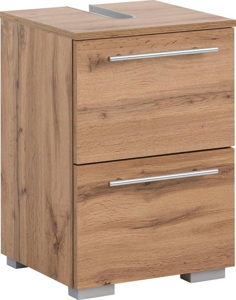 Schildmeyer Waschbeckenunterschrank Carlos 148584, eiche landhaus Dekor, 40,2 x 59,1 x 35 cm
