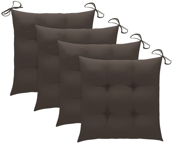 vidaXL Klappbare Gartenstühle mit Kissen 4 Stk. Massivholz Teak 3072746 Bild 6