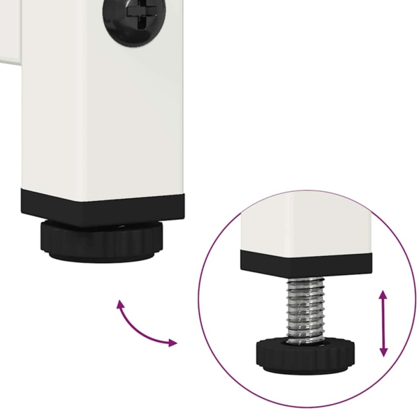 vidaXL Highboard Weiß 68x39x111,5 cm Stahl 853367 Bild 8