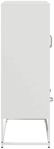 vidaXL Highboard Weiß 68x39x111,5 cm Stahl 853367 Bild 6