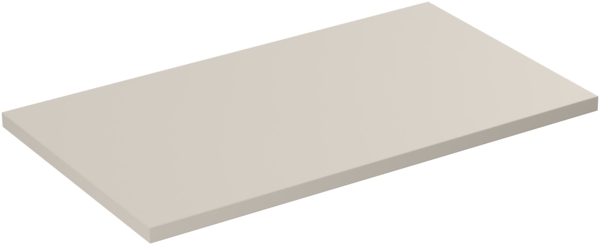 ADEL CASHMERE Badmöbel-Set 80 cm mit Waschtischplatte und Hochschrank (46x80cm), Kaschmir matt Bild 3