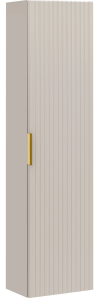 ADEL CASHMERE Badmöbel-Set 80 cm mit Waschtischplatte und Hochschrank (46x80cm), Kaschmir matt Bild 4