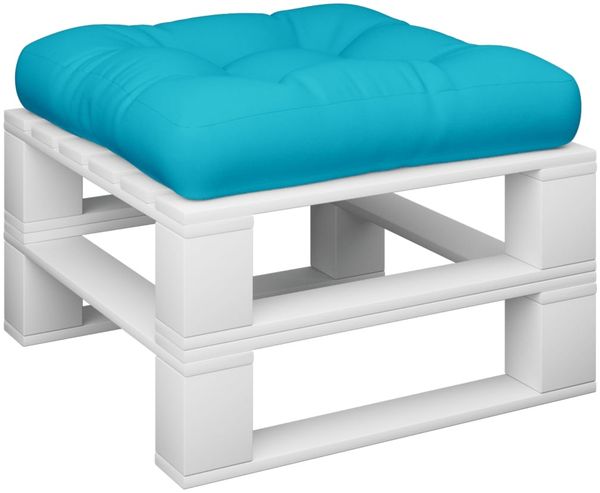 vidaXL Palettenkissen Türkis 60x60x12 cm Stoff 360468 Bild 3