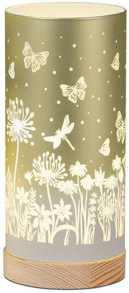 formano Tischleuchte Blumenwiese, LED, mit Timerfunktion, Grün, Blumen, H: 20cm