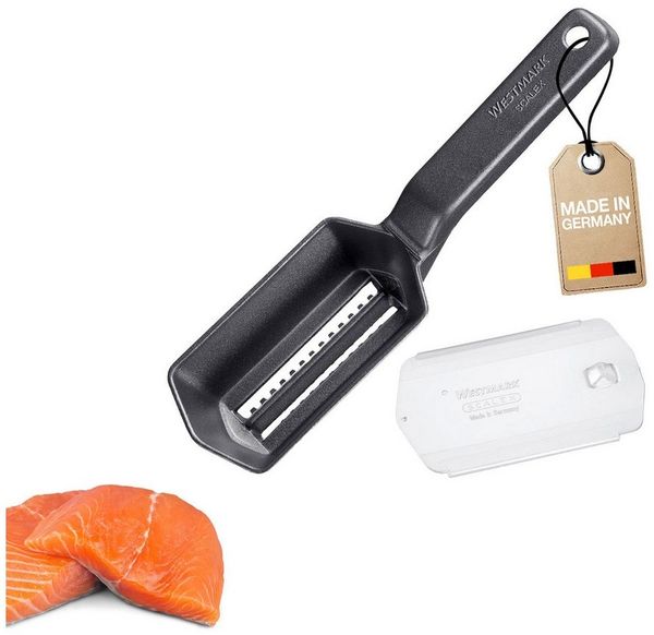WESTMARK Fischbesteck »Scalex« Black Edition, Entschupper, Aluminium, Edelstahl, griffige Haptik