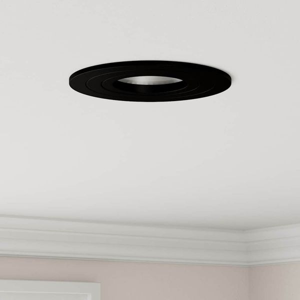 vidaXL Spotlight 24 pcs Schwarz 9 x 9 x 2 cm Aluminium 4108145