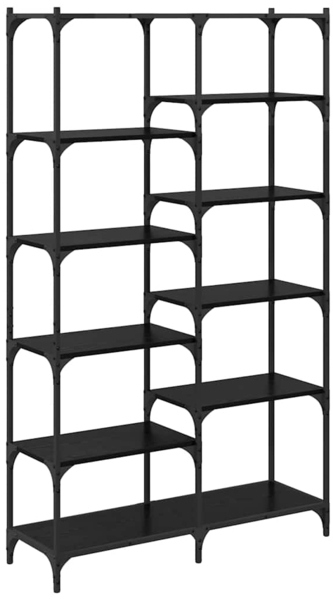 vidaXL Regal Schwarz Eichen-Optik 100 x 32 x 170 cm Holzwerkstoff 881892