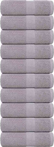 vidaXL Gästetücher FROGN 10 Stk. Grau 30x50 cm 360 g/m² 136829