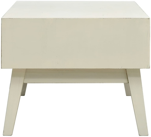 vidaXL Couchtisch mit 2 Schubladen Schnitzerei Grau 110x50x40 cm Holz 285751 Bild 2