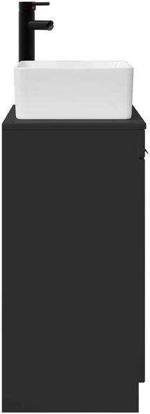 vidaXL Badezimmerschrank mit Waschbecken Schwarz 54 x 35 x 83 cm 890159 Bild 5