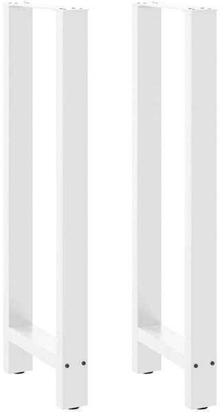 vidaXL Bartischbeine Weiß 2 Stk. 40x(110-111) cm Stahl 4013349