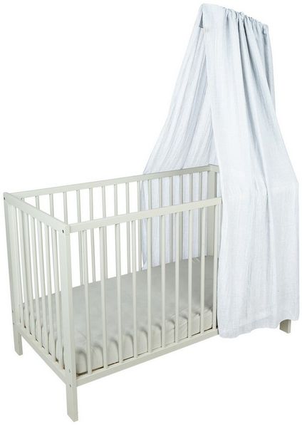 Sterntaler Betthimmel, luftiger Gaze-Stoff, leichter Baby-Betthimmel für Kinderbett, dekorativ und atmungsaktiv, 160×300×0,5 cm, weiß