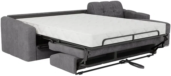 Vente-unique - DARIELO Sofa Stoff Grau - B 223 cm152 cm x H 93 cm x L 295 cm Bild 7