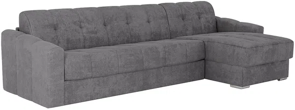 Vente-unique - DARIELO Sofa Stoff Grau - B 223 cm152 cm x H 93 cm x L 295 cm Bild 5