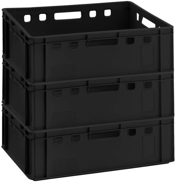 Fleischkisten E2 60x40x20cm Lagerkiste Eurobox aus Deutschland lebensmittelecht, robust, stapelbar