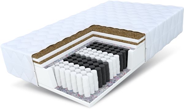 Matratze 140x200 Taschenfederkern KOKOS HOME MAX DOUBLE 26 cm 7 Zonen H3 H5 Premium
