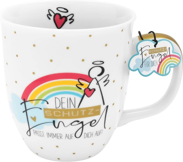 Tasse Kaffetasse Kaffeebecher Teetasse 400ml Sheepworld Schutzengel 47772