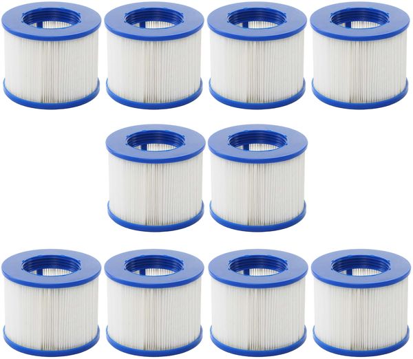 Wasserfilter für Whirlpool HWC-E32, Ersatzfilter Filterkartusche Filterpatrone Lamellenfilter, Zubehör ~ 10 Stück