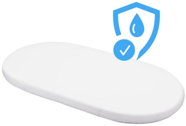 Wasserdichte Spannbettlaken Baby für Waldin 7in1 OWAL Babybett Weiß, Groß