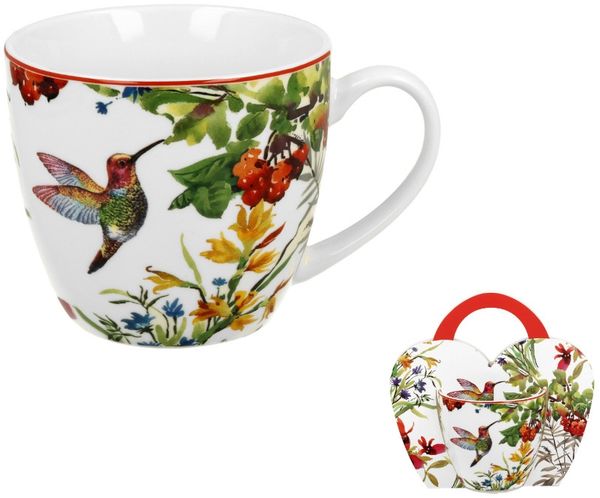 DUO FLORAL Becher 460 ml LINNEA in Tragetasche, New Bone China Porzellan Bild 3