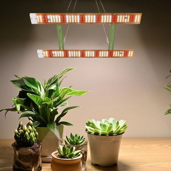 Rosnek Pflanzenlampe LED Vollspektrum 40–160W mit 156–624 LEDs, LED fest integriert, Ultra Bright, für Wachstum, Blüte & Zimmerpflanzen