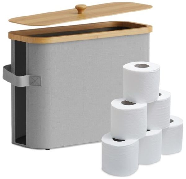 Relaxdays Toilettenpapier Aufbewahrung 12 Rollen