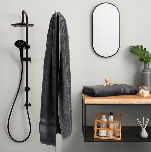 OTTO home Saunatuch Vanessa, 2 Saunatücher, 80x200cm, in Standard- und Premium-Qualität, Walkfrottee (Set, 2-St), Handtücher mit Bordüre, 100% Baumwolle, einfarbig, weich