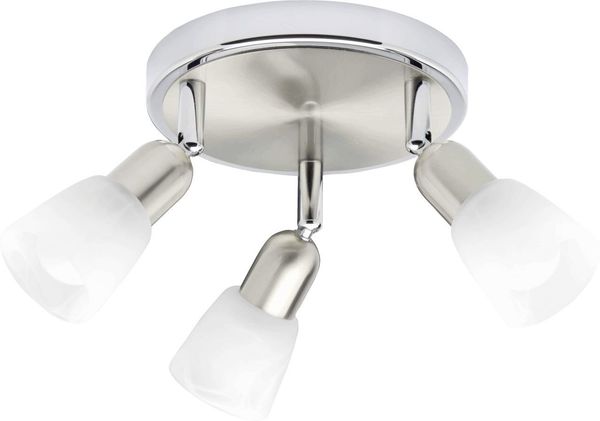 Brilliant Leuchten No. 55334-77 Spotrondell Sofia E14 IP20 3-flammig eisen chrom weiß