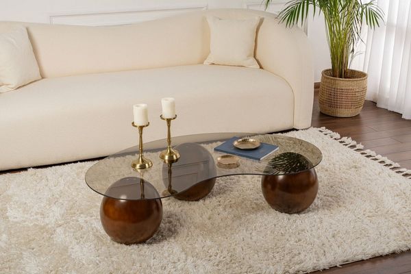 Skye Decor Couchtisch Sphere (1 Tisch), Organisch geformte Tischplatte