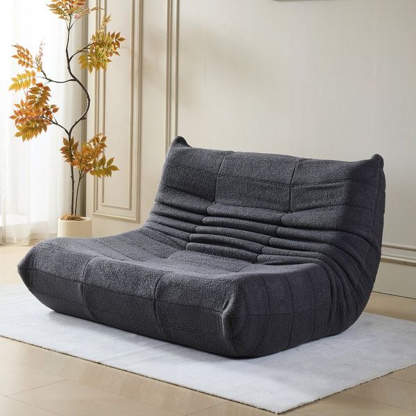 STILVORA Sitzsack Relaxsessel Indoor-Lazy Sofa Doppelsofa Hochelastischer Schwamm