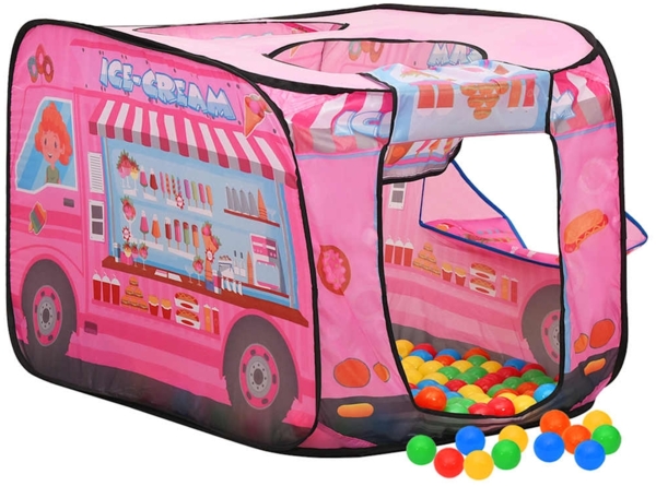 vidaXL Kinder-Spielzelt mit 250 Bällen Rosa 70x112x70 cm 3107751