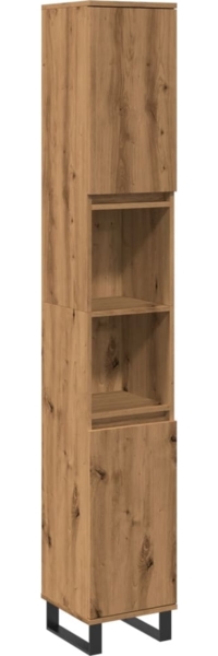 vidaXL Badschrank Artisan-Eiche 30x30x190 cm Holzwerkstoff 857203