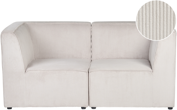 LEMVIG 2-Sitzer Modulsofa Beige Cord