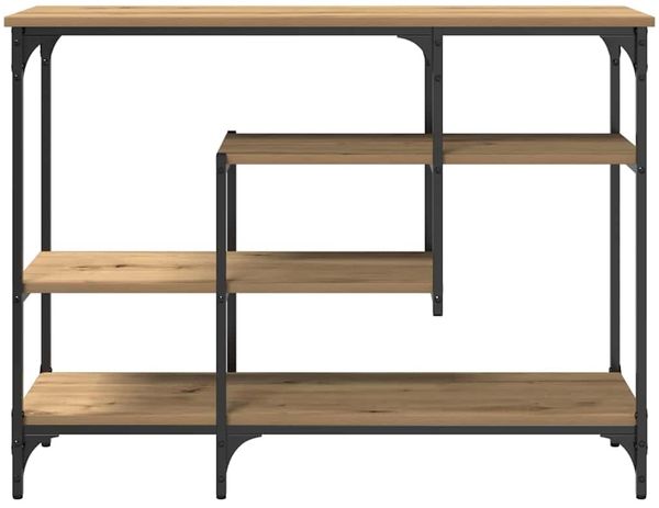 Konsolentisch, Beistelltisch, Konsole mit Regal Artisan-Eiche 100 x 35 x 75 cm Bild 5