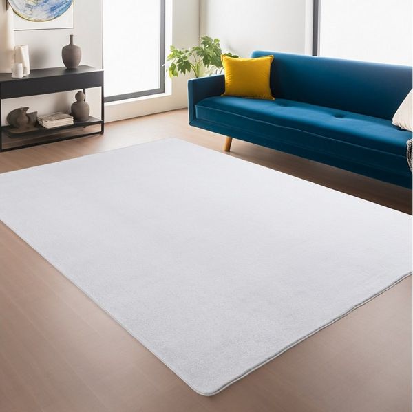 Ayyildiz Teppiche Teppich JOY 1400, auch als Läufer, rechteckig, Höhe: 11 mm, besonders weich, uni Kurzflor, Wohnzimmer, Kinderzimmer