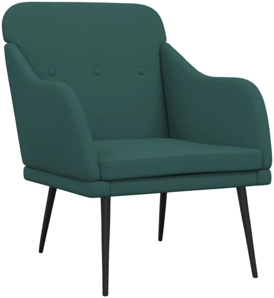 vidaXL Sessel Dunkelgrün 63x76x80 cm Stoff 351478