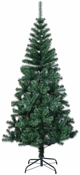vidaXL Künstlicher vorbeleuchteter Weihnachtsbaum Grün 210 cm 3396781 Bild 4