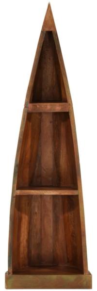 vidaXL Regal Boot-Look 39x27x127 cm Altholz Massiv 4009373