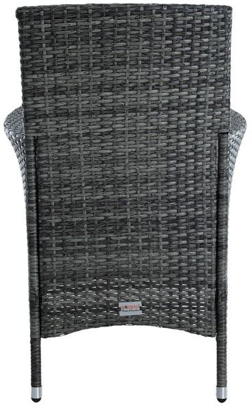 ESTEXO Gartenmöbel Set Essgruppe, Polyrattan Anthrazit Bild 7