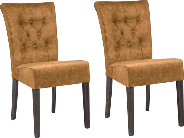 Home affaire Esszimmerstuhl Queen BESTSELLER (Set, 2 St), Polsterstuhl mit Knopfheftung, 2er, 4er oder 6er Set