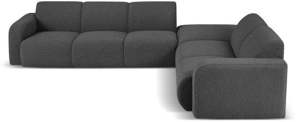 Micadoni Ecksofa Molino 6-Sitzer Rechts Boucle Dunkelgrau Bild 2